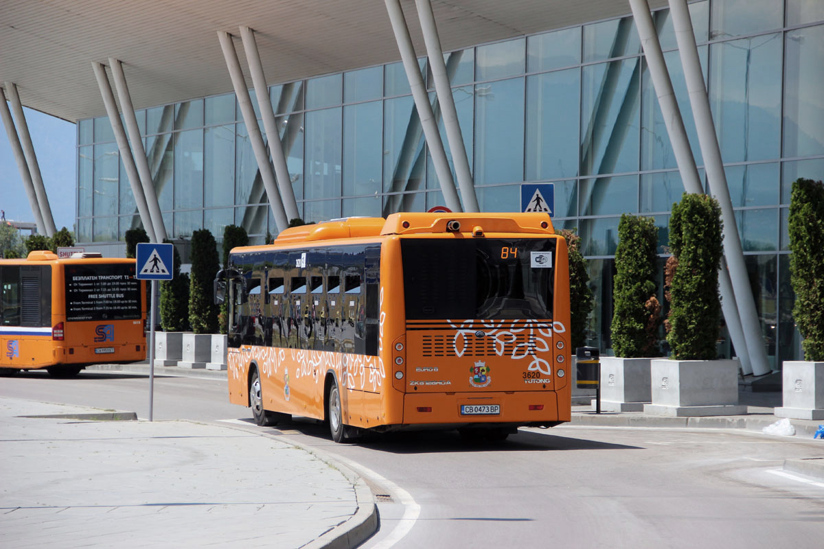 Bus 84 from Sofia Airport to the city centre
