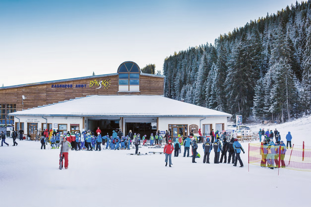 Bansko ski lift entrance