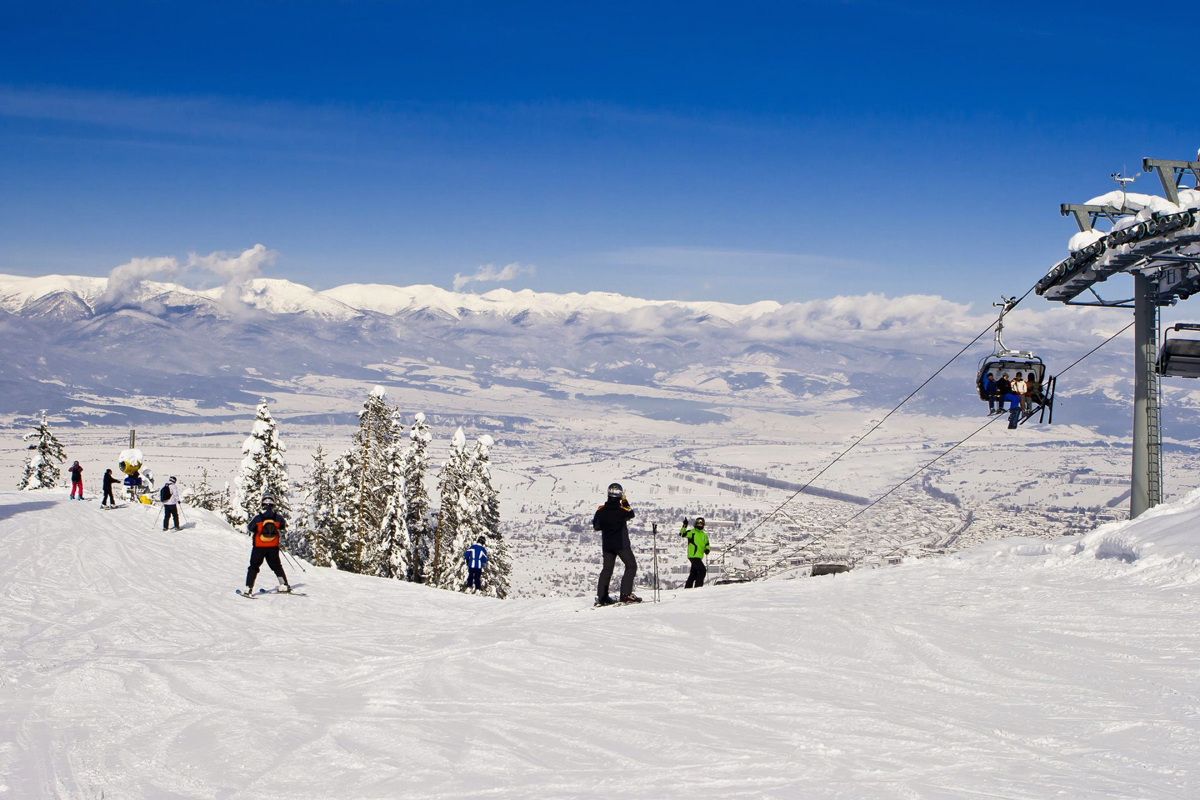 Bansko ski mountain summit