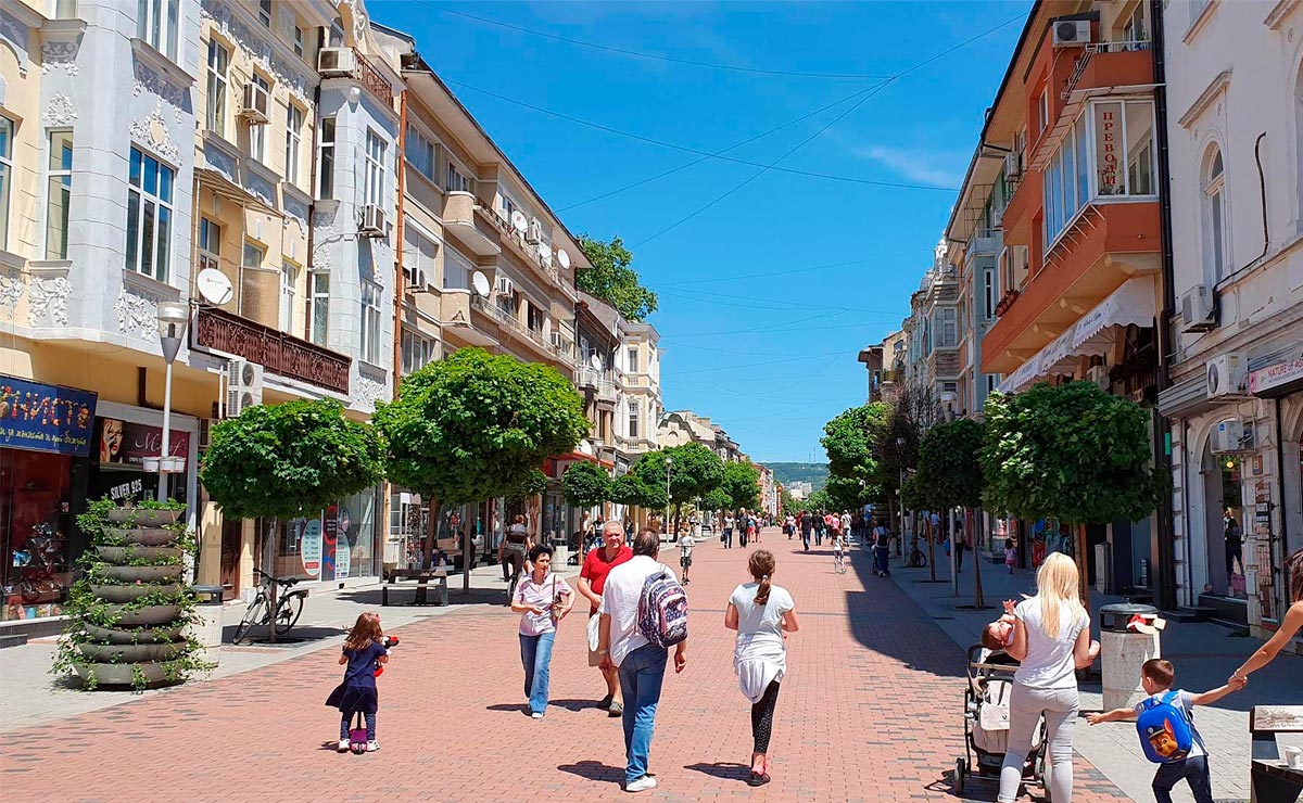 Varna street, Bulgaria