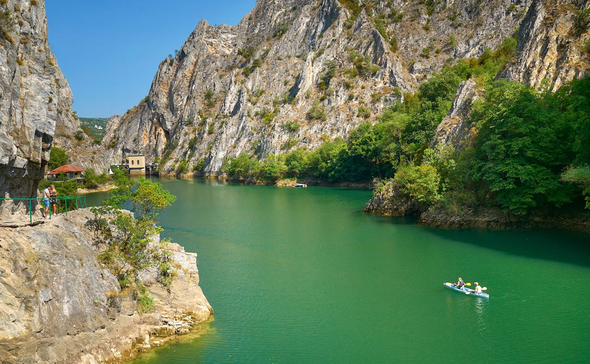 Matka Canyon Lake. North Macedonia.