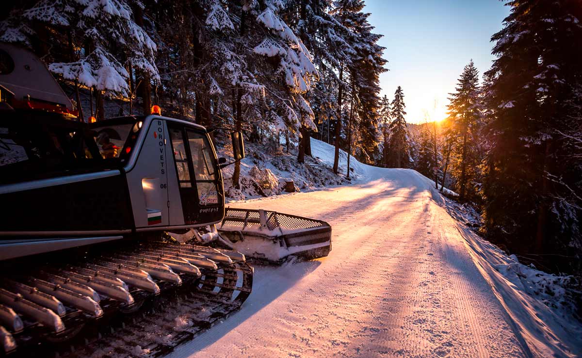 Borovets ski resort. Morning.