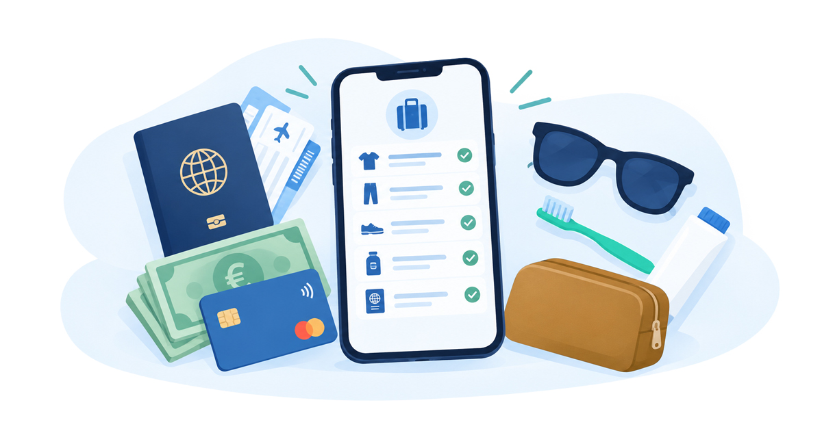 Interactive Travel Packing List