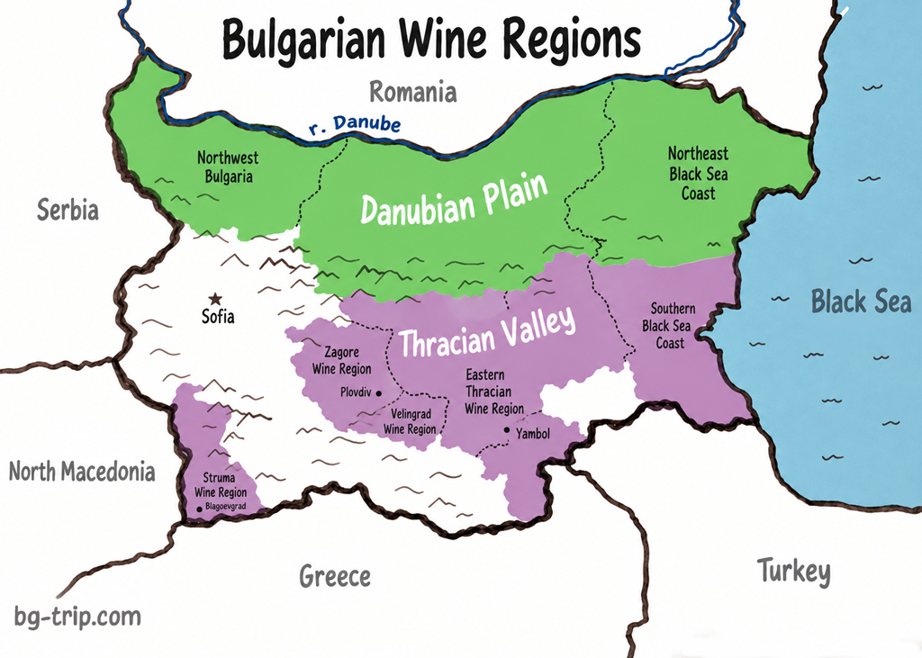 Bulgarian wine regions